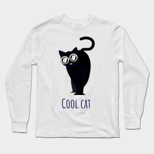 Cool and funny cat Long Sleeve T-Shirt